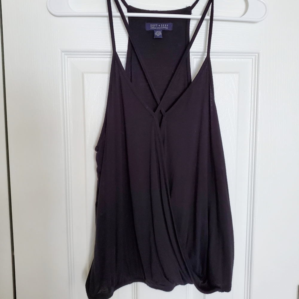 American Eagle Strappy Cross Detail Tank Top